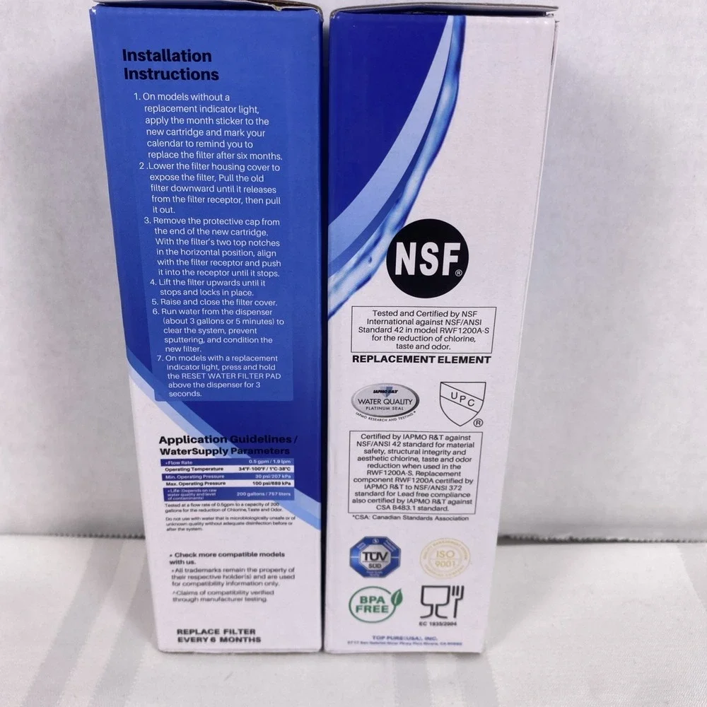 ICEPURE RWF1200A (2 Pack) Refrigerator Water Filter  (2 Pack)
